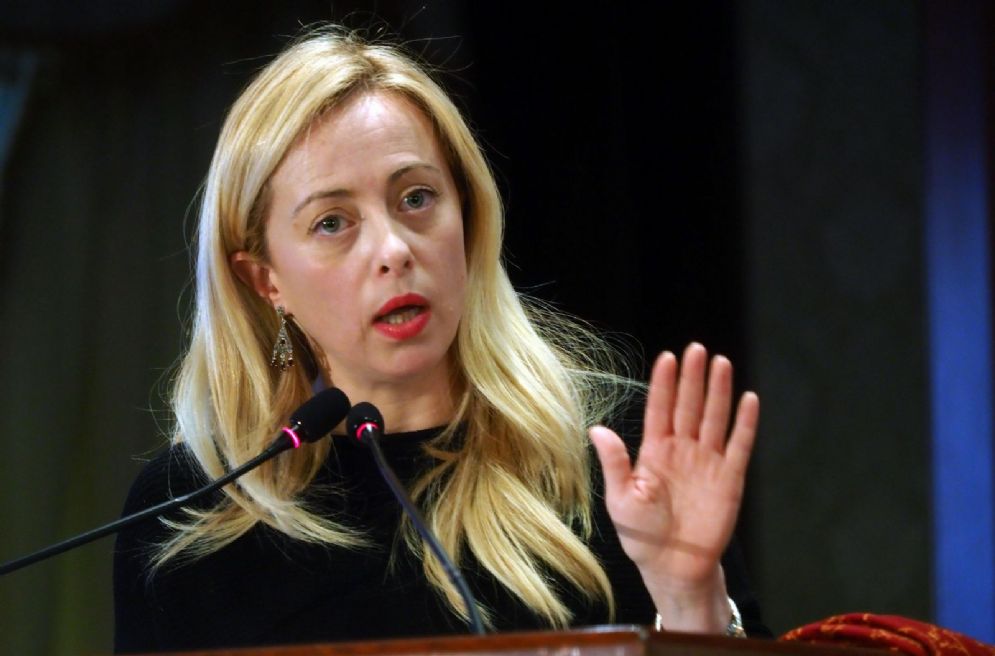 L'intervento della presidente di Fratelli d'Italia, Giorgia Meloni, durante l'assemblea nazionale del partito a Bologna