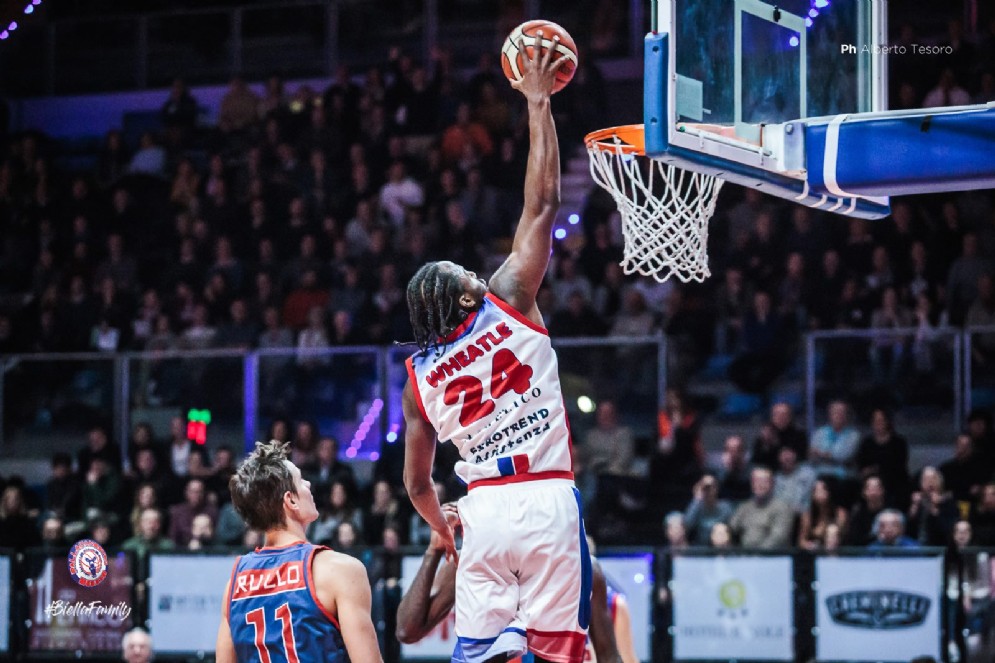 Wheatle ieri tra i migliori in campo (foto Tesoro)