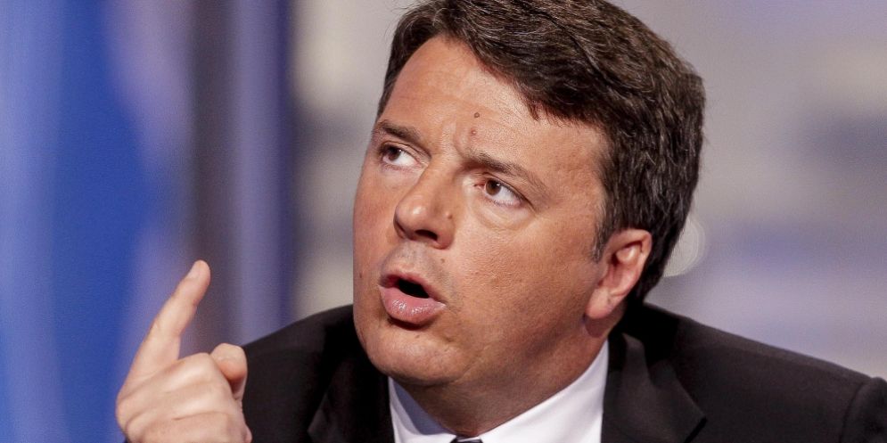 Il leader Pd Matteo Renzi