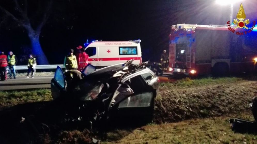 La scena dell'incidente