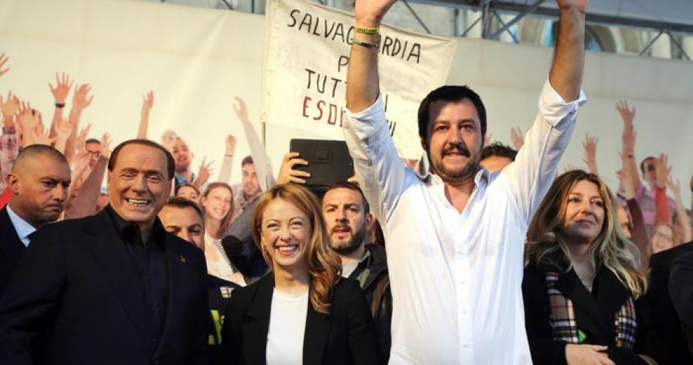 Silvio Berlusconi, Giorgia Meloni e Matteo Salvini