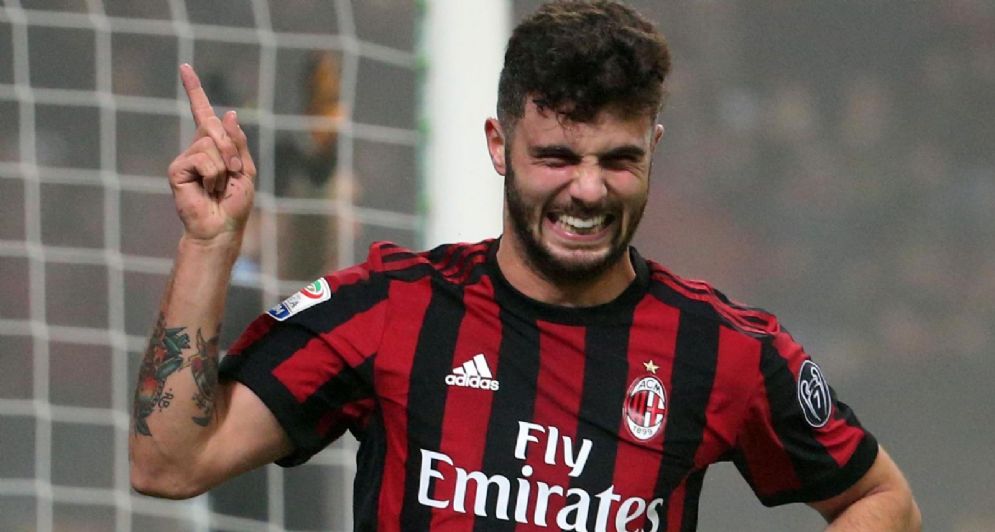 La gioia di Cutrone dopo il gol segnato alla Lazio