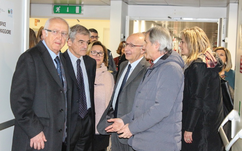 Un momento della visita