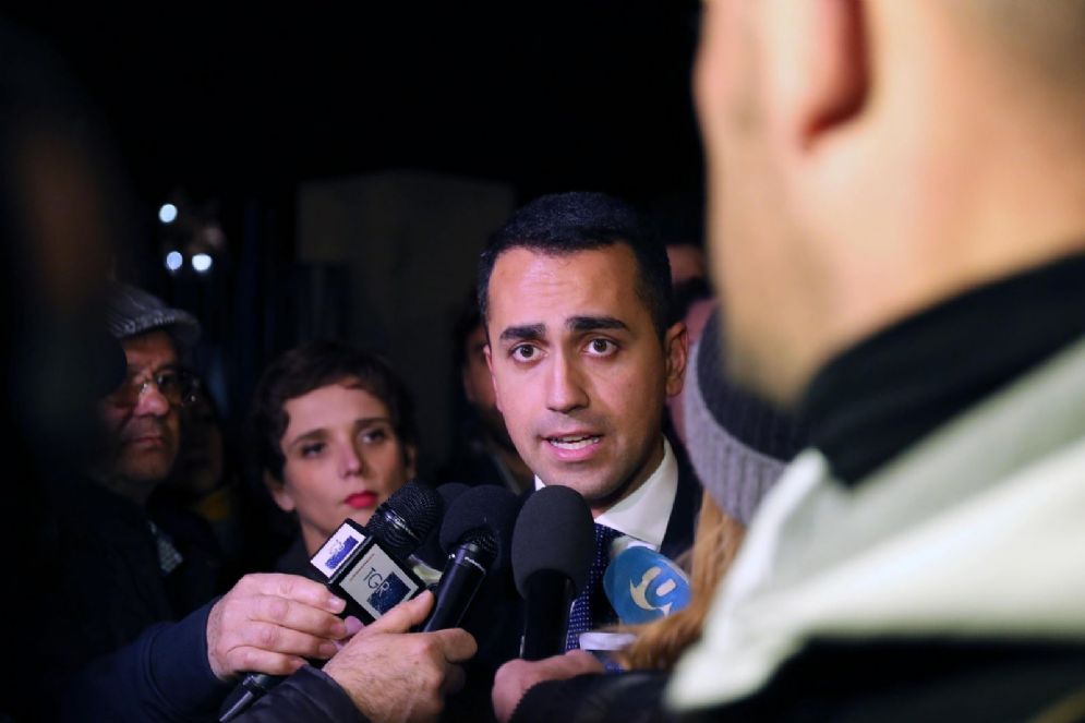 Il candidato premier dell'M5S Luigi Di Maio a Palermo