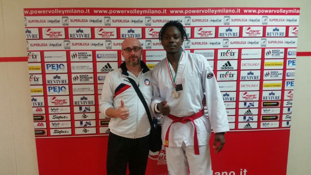 Premiazione per l'atleta Omar Wayne