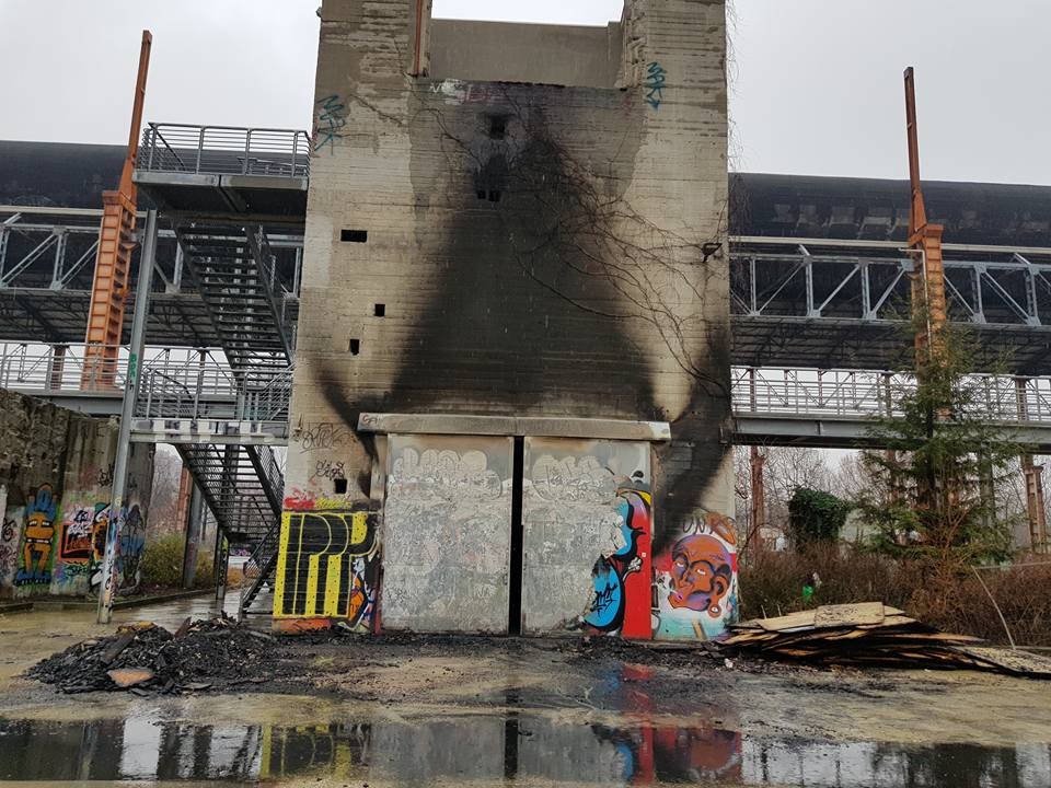 L'incendio al Parco Dora