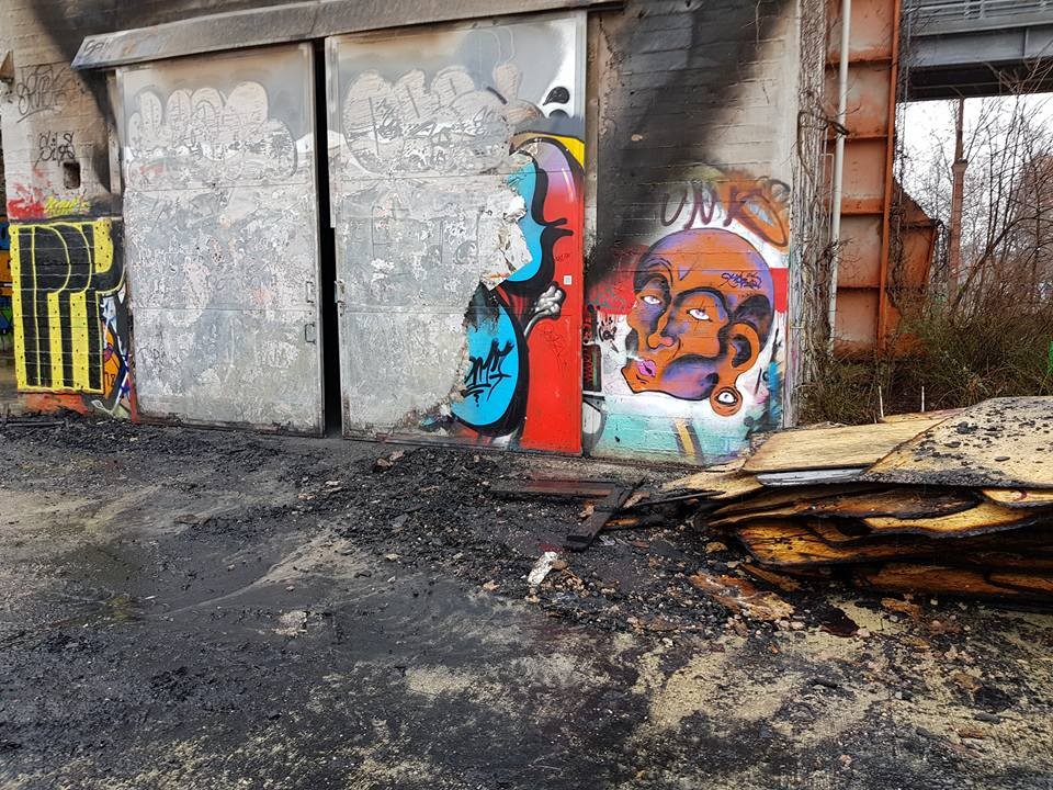 L'incendio al Parco Dora