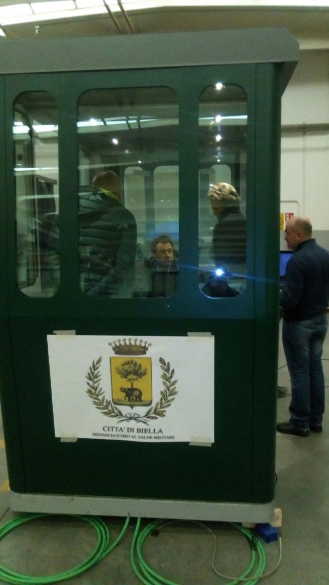 Una delle due nuove cabine