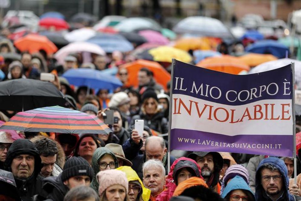 Manifestazione No Vax