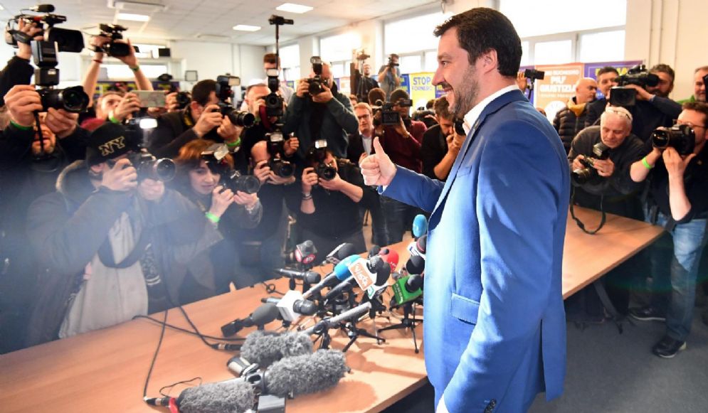 Il leader della Lega Matteo Salvini