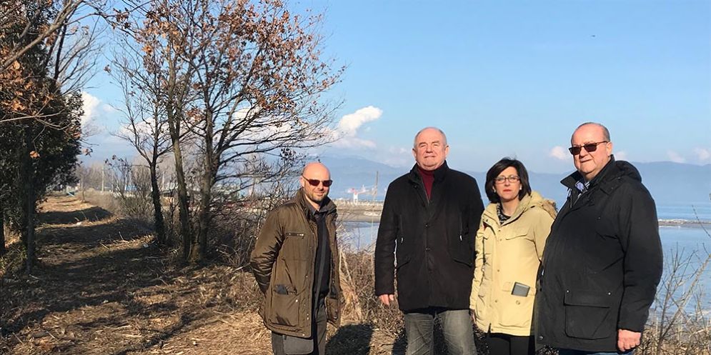 Sopralluogo ai lavori di pulizia e manutenzione nella zona degli Alberoni, al Lido di Staranzano