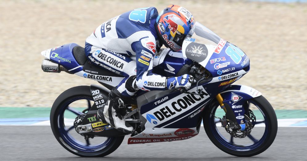 Jorge Martin in sella alla Honda del team Gresini Moto3