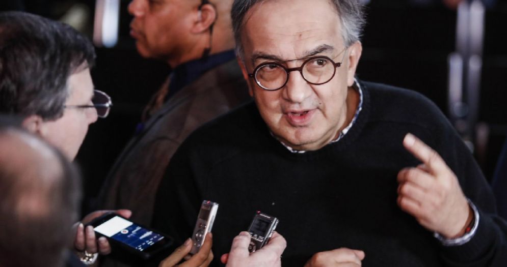 Il presidente della Ferrari Sergio Marchionne al Salone di Ginevra