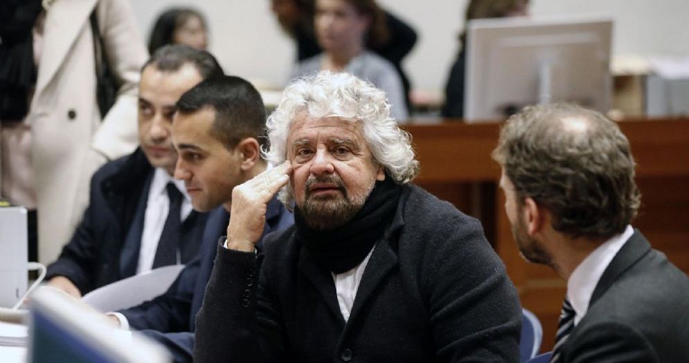 Luigi Di Maio, Beppe Grillo e Davide Casaleggio
