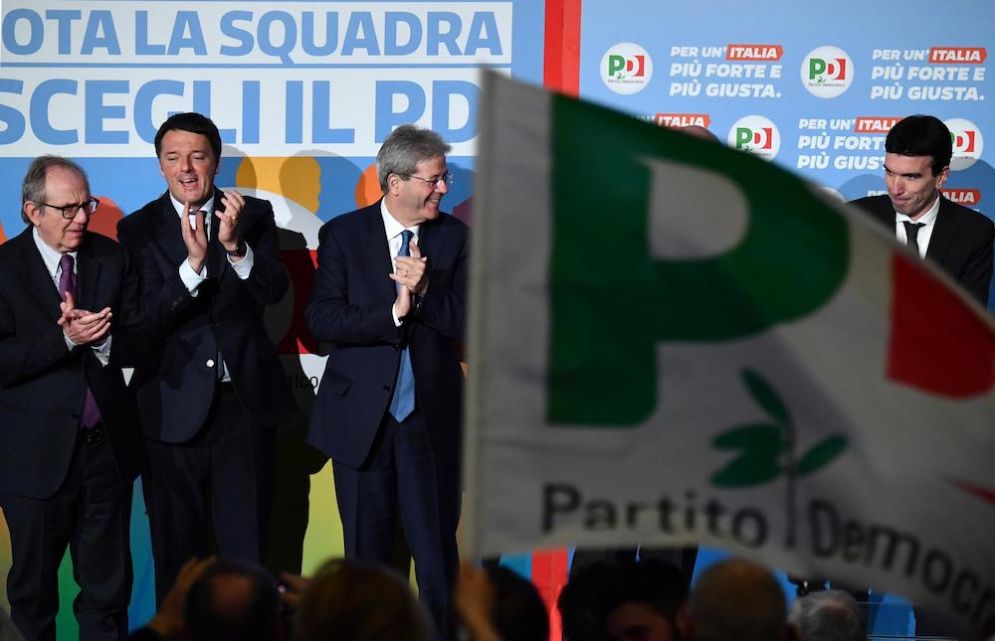 L'evento di chiusura della campagna elettorale del Pd.