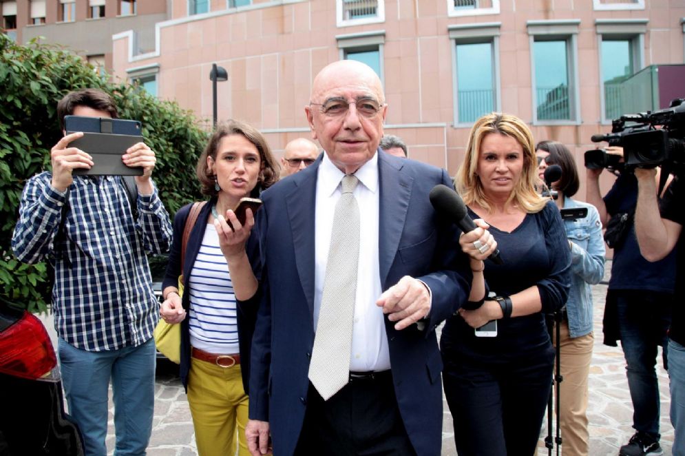Adriano Galliani, ex amministratore delegato del Milan, attualmente in politica nelle fila di Forza Italia