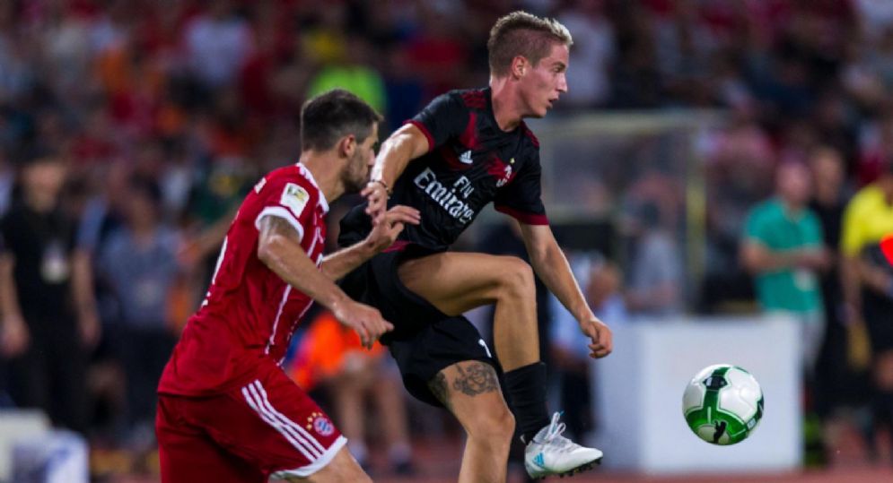 Il terzino del Milan Andrea Conti