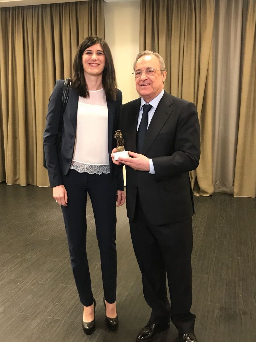 Chiara Appendino con Florentino Perez