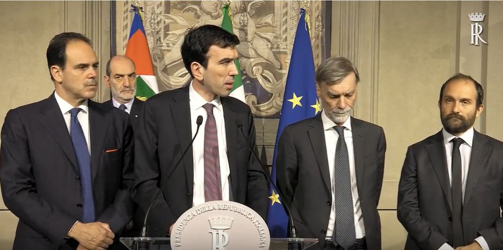 Maurizio Martina alle consultazioni.