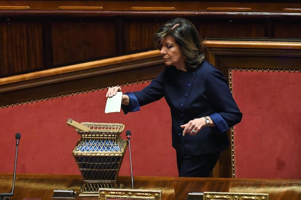 La presidente del Senato Elisabetta Casellati.