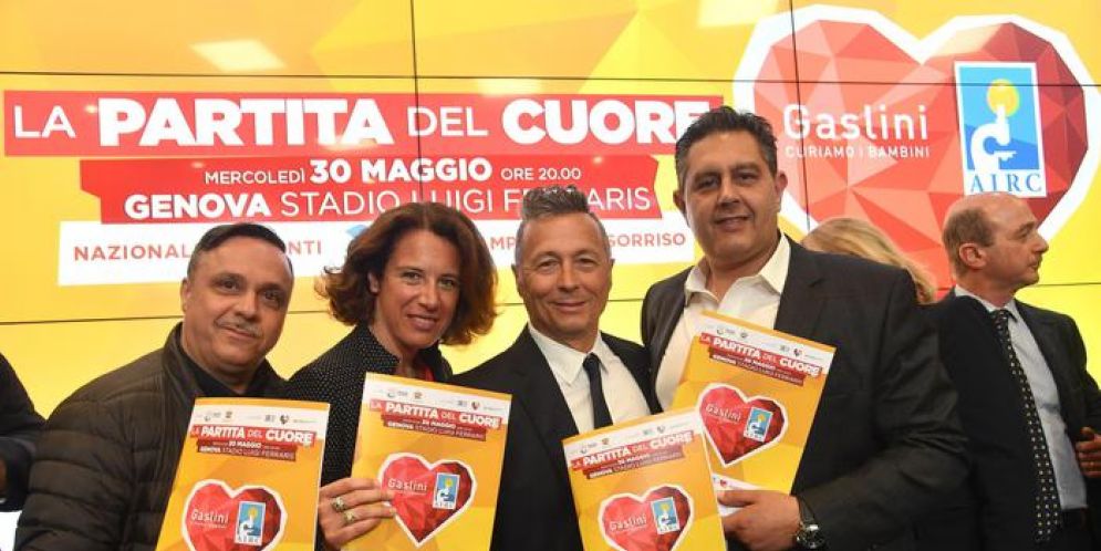 La presentazione della Partita del Cuore