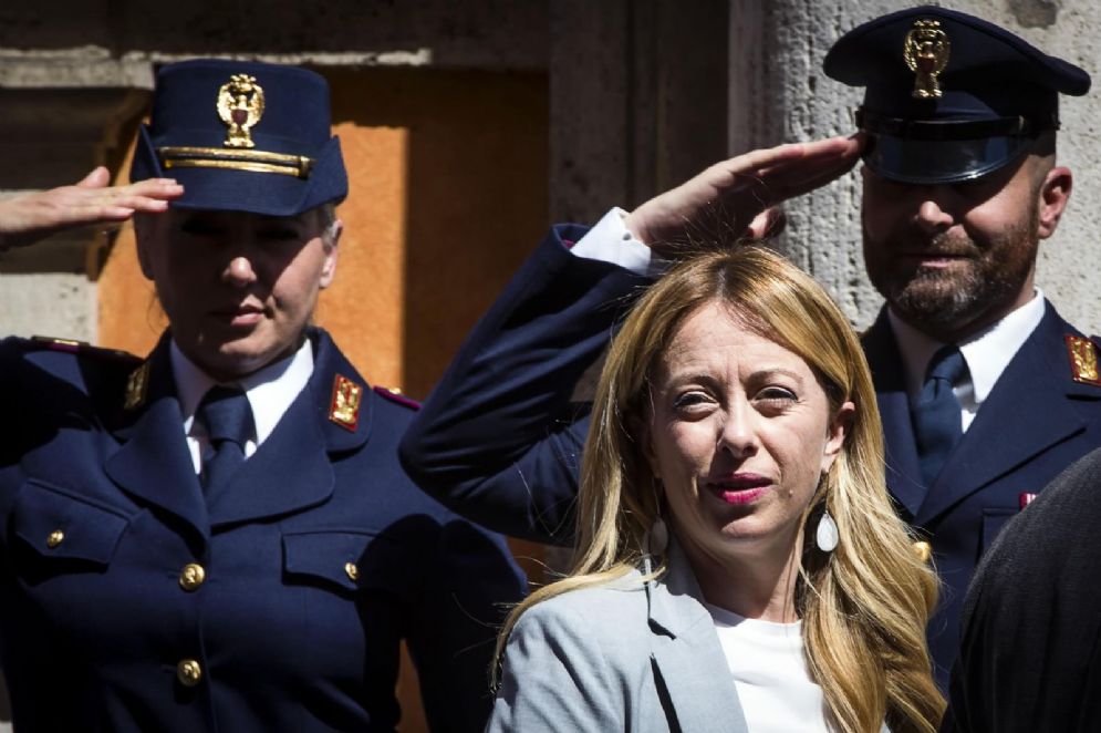 La leader di Fratelli d'Italia Giorgia Meloni