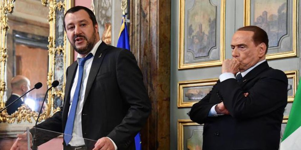 Matteo Salvini e Silvio Berlusconi