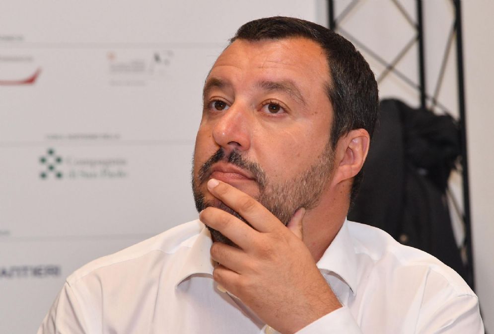 Il leader della Lega Nord Matteo Salvini