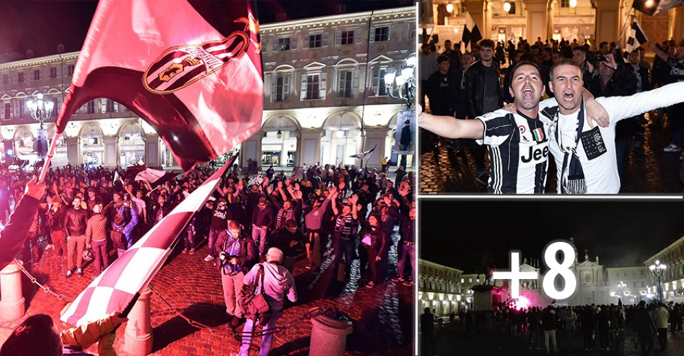 Piazza San Carlo a Torino, domenica 13 maggio