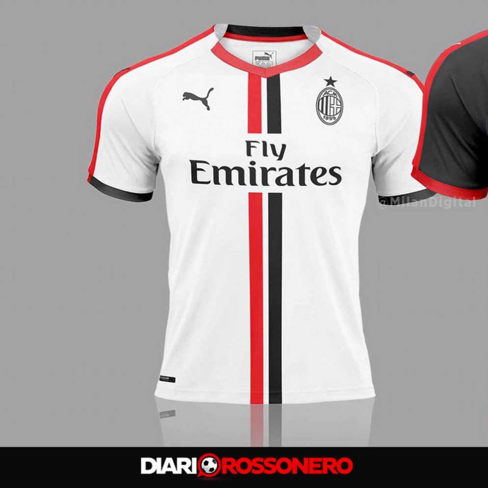 La possibile seconda maglia del Milan