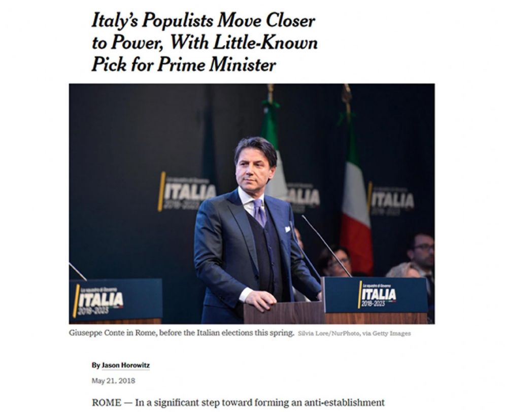 Giuseppe Conte, indicato da M5s e Lega come nome per la premiership