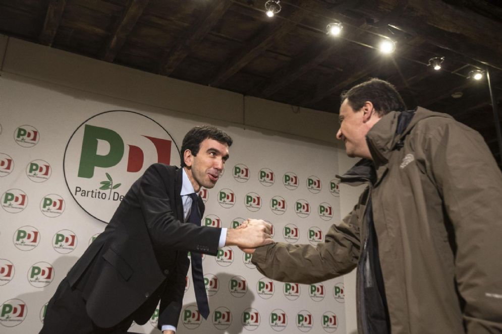 Maurizio Martina e Carlo Calenda