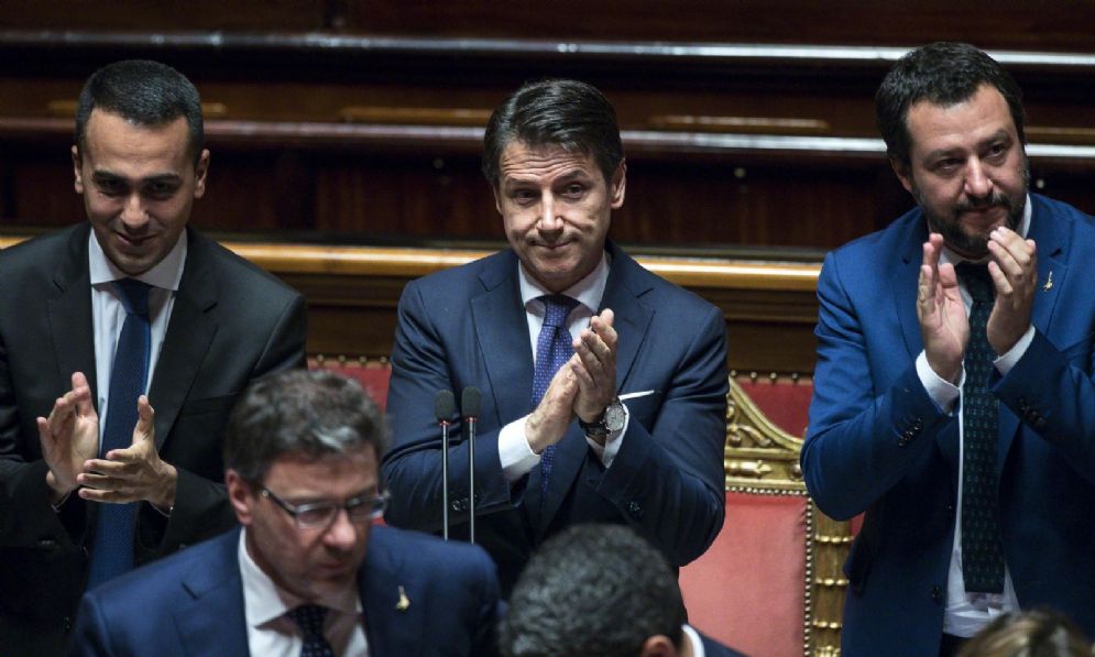Matteo Salvini, Luigi Di Maio e Giuseppe Conte