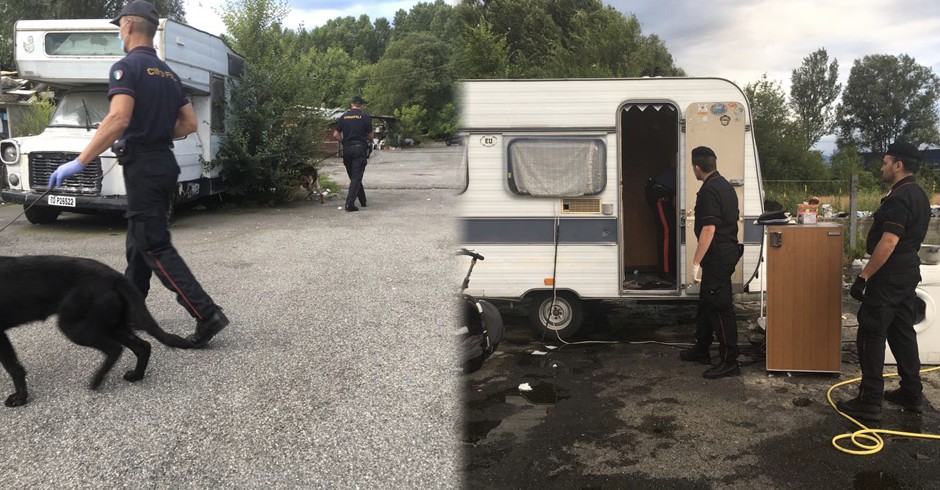 Blitz al campo nomadi di strada Aeroporto: cento carabinieri in azione, scattano gli arresti
