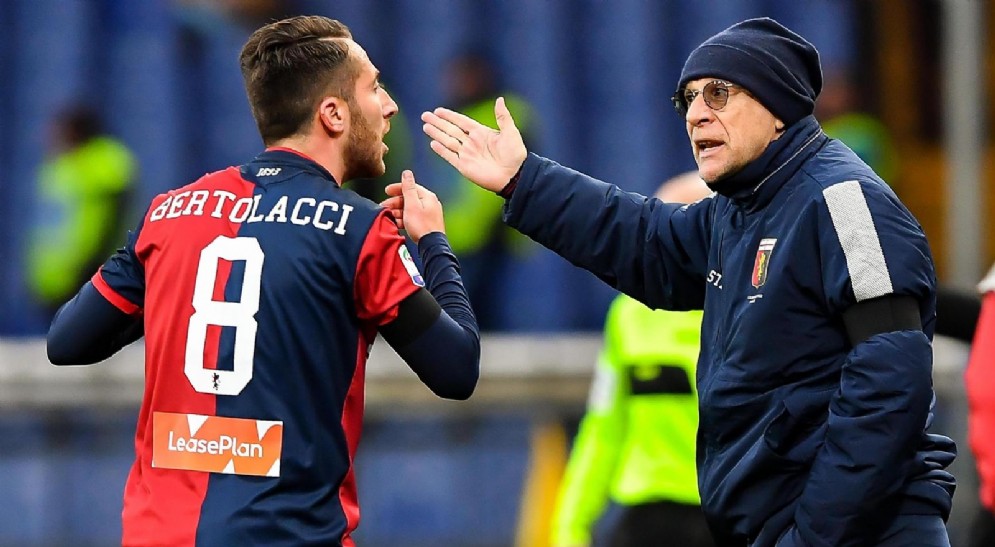 Andrea Bertolacci, centrocampista di propriet del Milan, nell'ultima stagione in prestito al Genoa