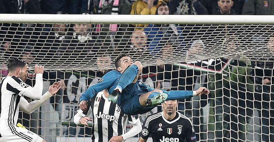 La rovesciata di Ronaldo allo Juventus Stadium