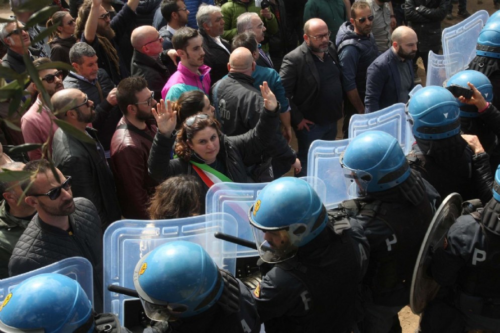 Marcia contro il gasdotto Tap a Melendugno. 28 marz0 2017