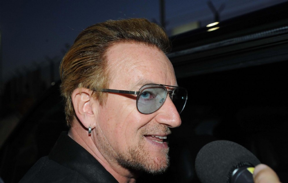 Bono Vox, il cantante della band irlandese U2