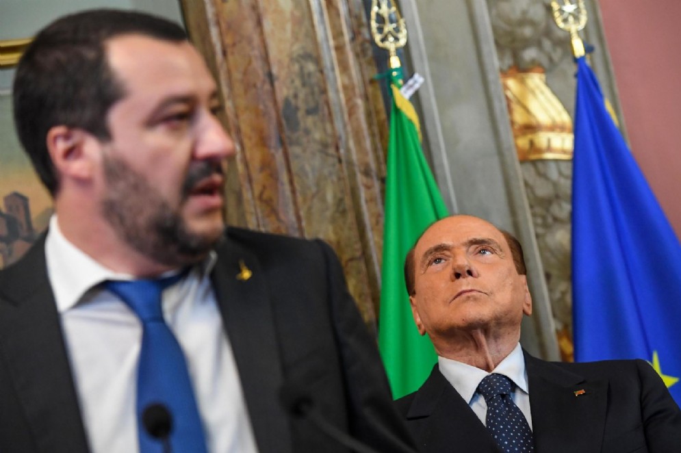 Il leader di Forza Italia, Silvio Berlusconi, e quello della Lega, Matteo Salvini