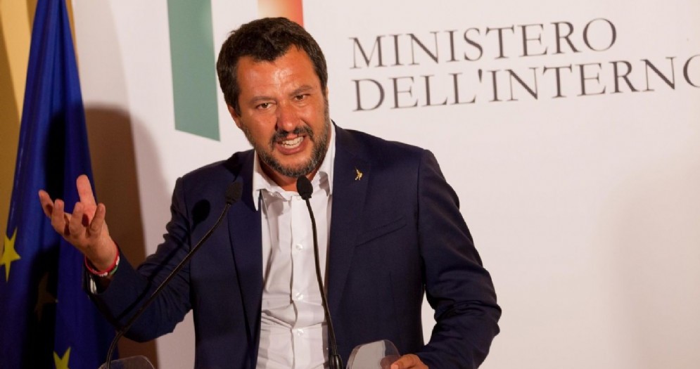 Il ministro dell'Interno, Matteo Salvini