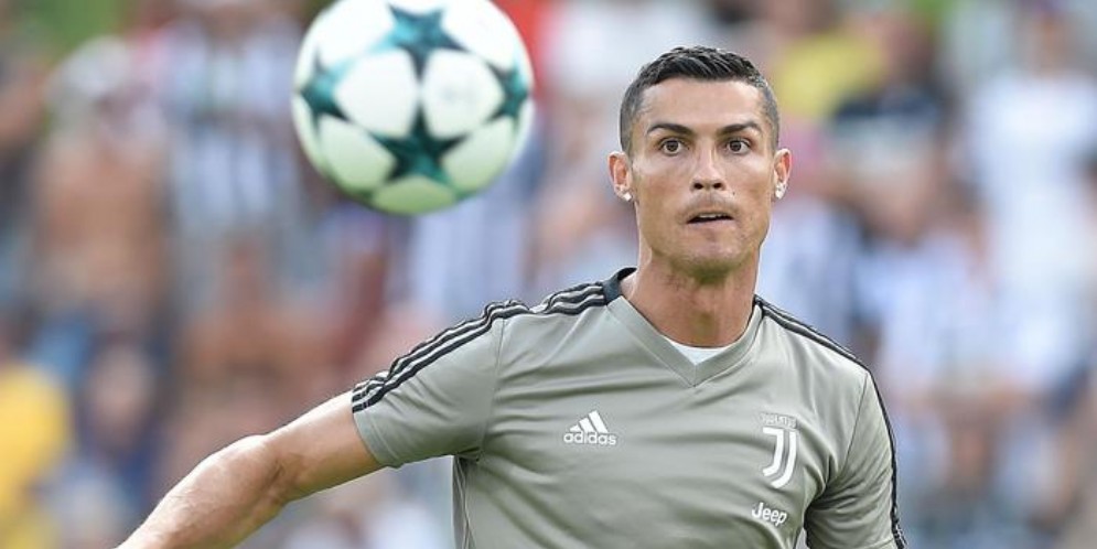 Cristiano Ronaldo con la maglia della Juventus