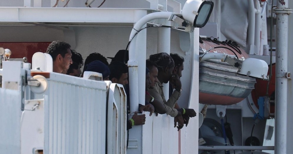 Migranti a bordo della nave Diciotti
