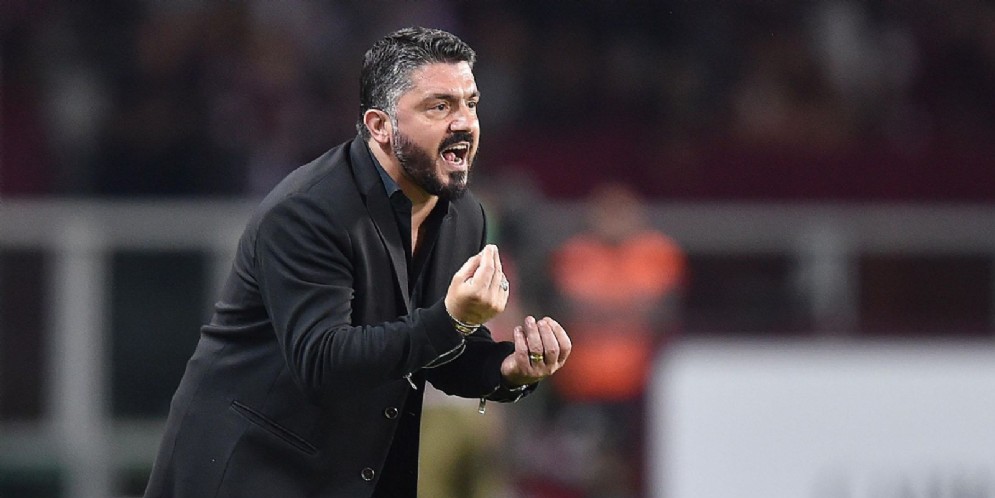 Il tecnico del Milan Gattuso