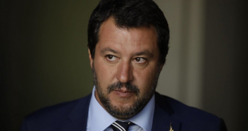 Il ministro dell'Interno e segretario della Lega Matteo Salvini
