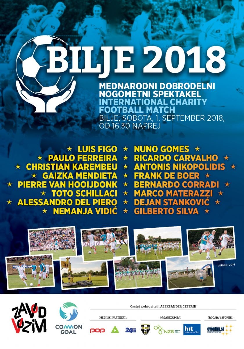 Le stelle mondiali del calcio approdano nel goriziano per l'International Charity Football Match