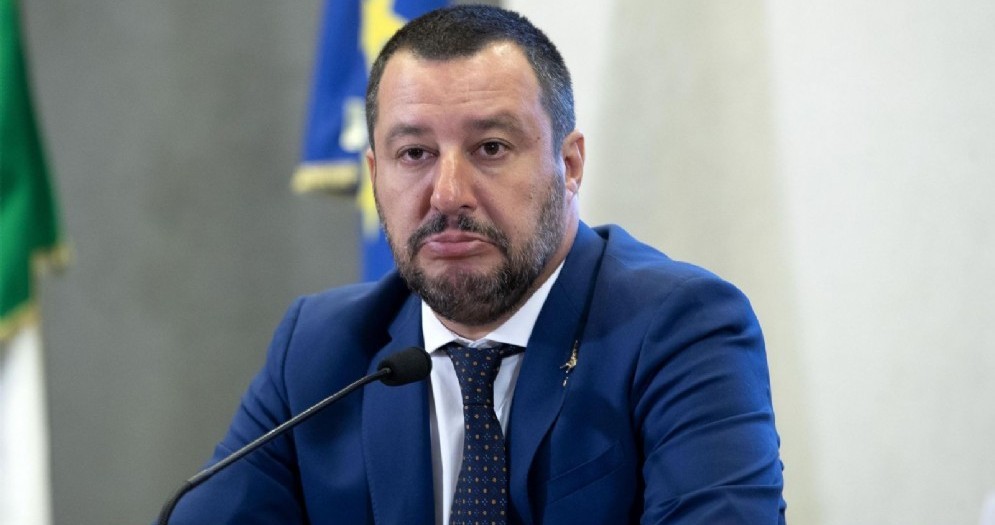 Il leader della Lega, Matteo Salvini, ministro dell'Interno e vicepremier