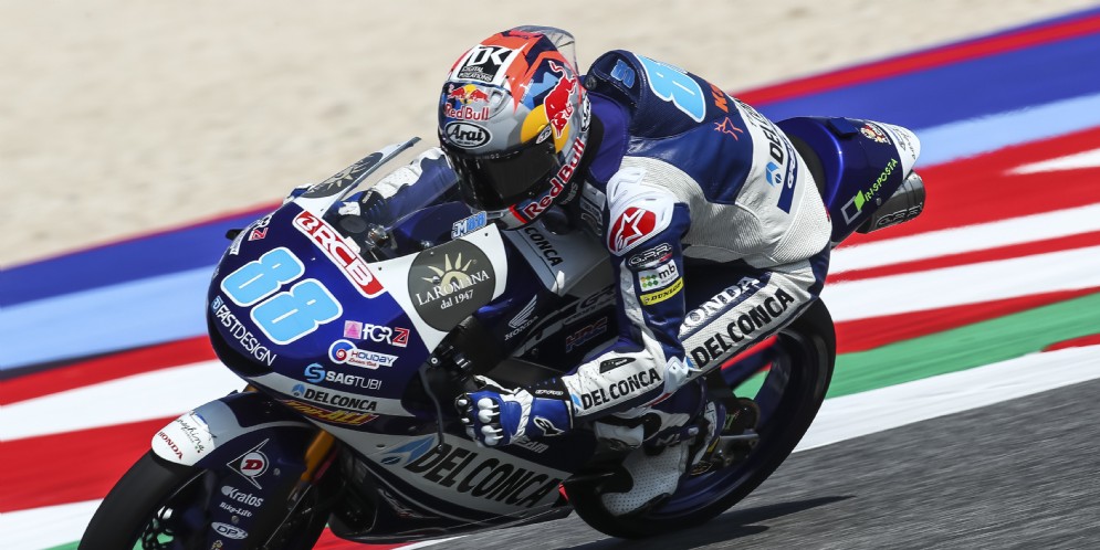 Jorge Martin in azione a Misano