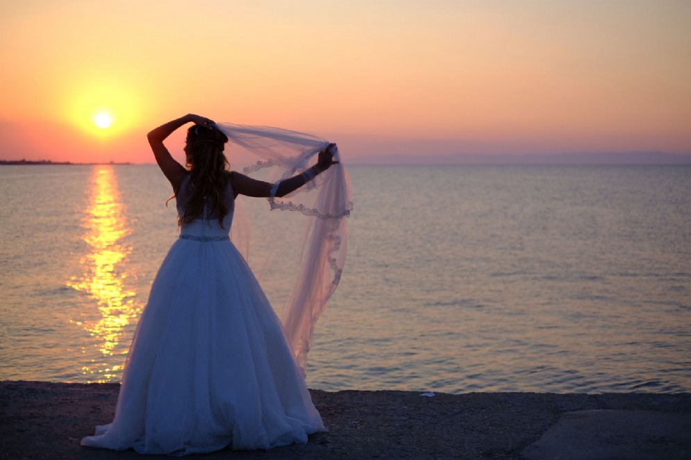 Scatto di un matrimonio