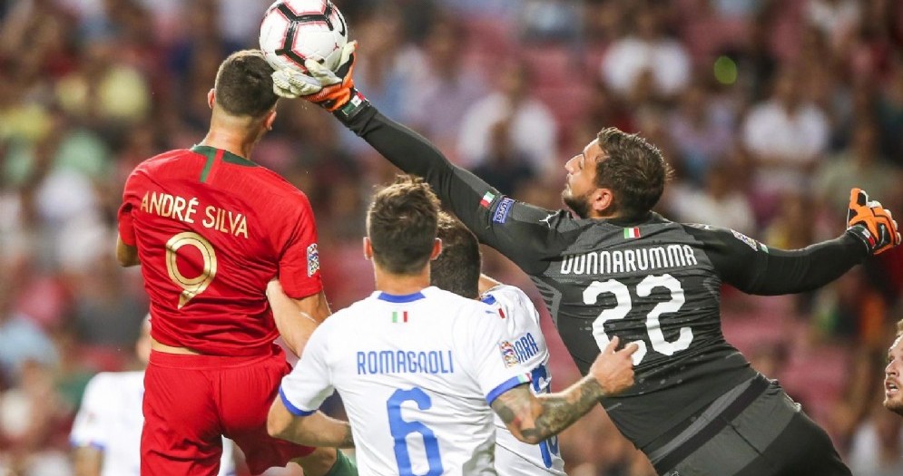 Un momento di Portogallo-Italia