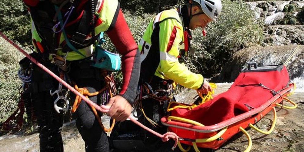 Incidente in montagna - Immagini di repertorio